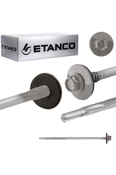 Etanco Wkręty GTR12 SP A19 5,5/6,3x150mm RAL 9007