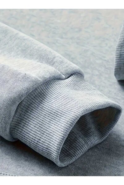 caddekombin Φούτερ Ghostemane με στάμπα, βαμβακερό γκρι με τσέπες