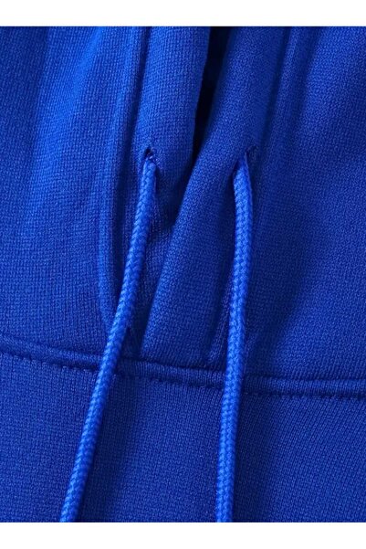 caddekombin Републиканска готическа шрифтова печатна качулка с джобове и подплата от вълна Saks Sweatshirt