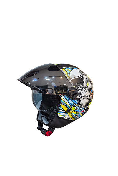 Sway SW-765 ÇOK RENKLİ AÇIK KASK (GÜNEŞ VİZÖRLÜ)