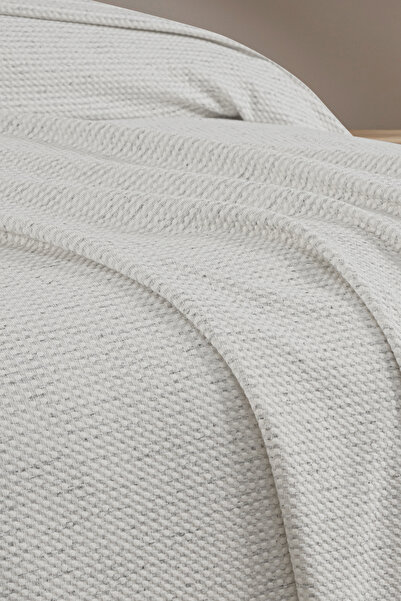 Noctiluca Wrinkled Textured Single 100% Cotton Pique Bedspread Breathable Anti-Sweat Summer Cover 160X230