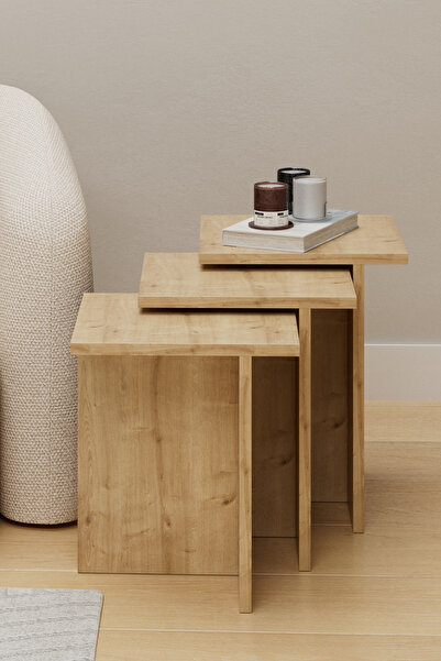 Skandi homeworks Fjord 3'lü Zigon Sehpa