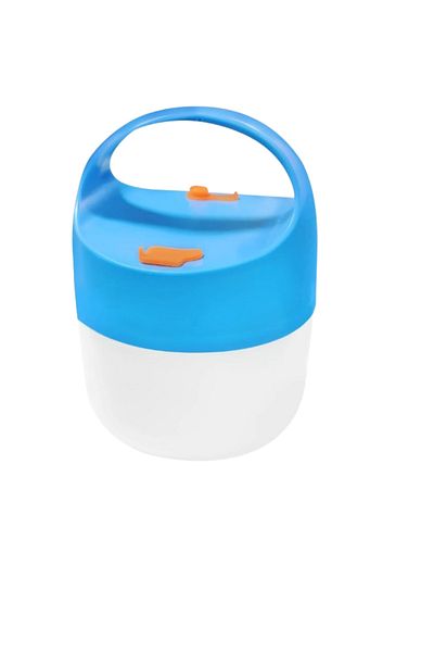 OEM Ceboic battery-powered camping lantern, 20 x 10.5 cm, with USB port, plastic, blue, white