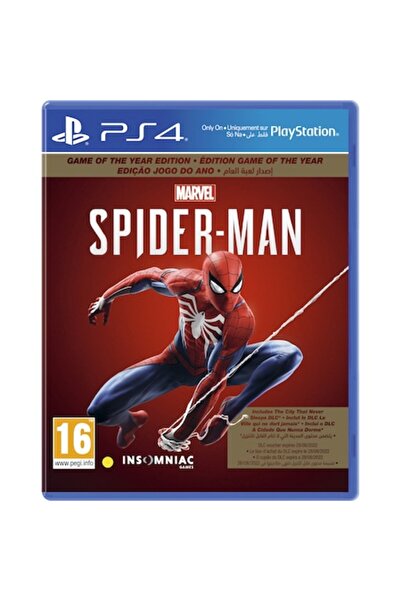 Sony Marvel's Spider-Man GOTY Game for PlayStation 4