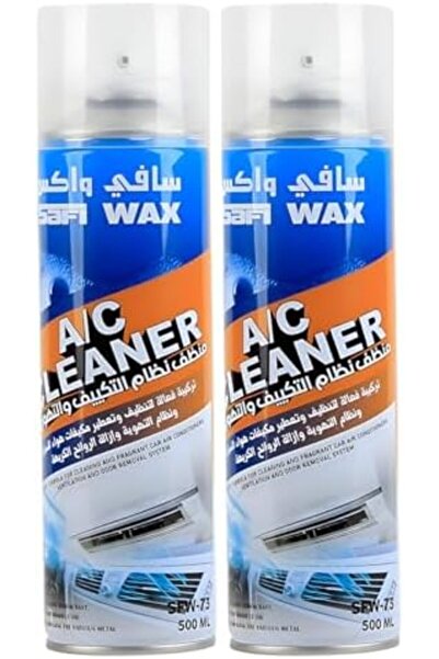 SAFI WAX عرض كومبو - قطعتان من رغوة تنظيف مكيف السيارة سعة 500 مل، تزيل الروائح والغبار والأوساخ