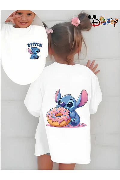 AEMİ Tricou pentru copii 100% bumbac imprimat Stitch