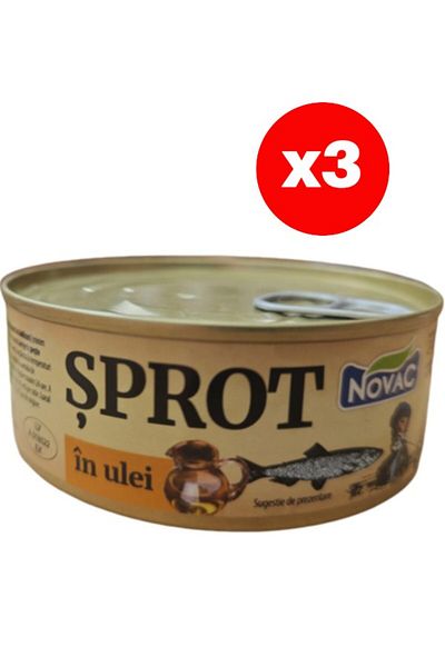 Novac Sprat in vegetable oil 240 gr x3 PCS