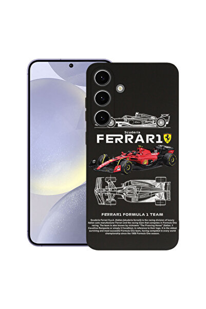 bestcase Husă premium din silicon pentru Samsung Galaxy S25, Ferrari Scuderia...