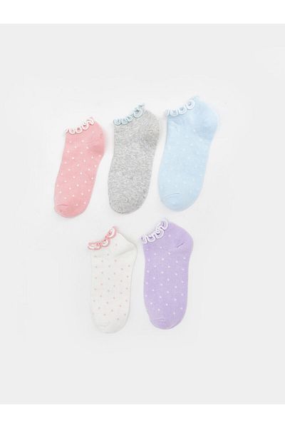 LC Waikiki New Season Girls' Booties Socks 5-Piece - S53298Z4