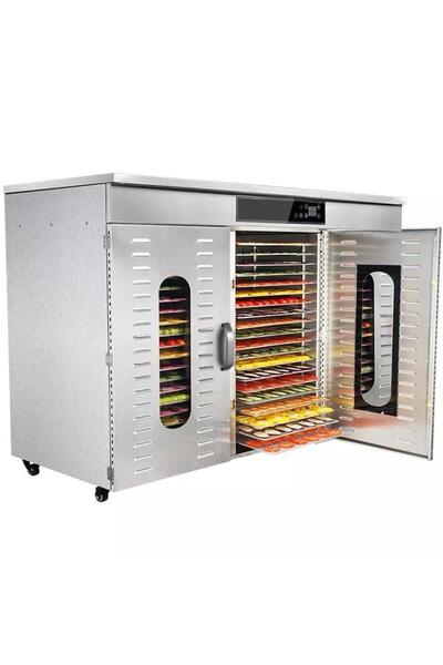 Dalle LT-021 Dijital, Paslanmaz Çelik Gıda ve Meyve Kurutma Makinesi 60 Katmanlı