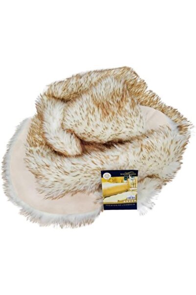 Generic Combo Offer – 2pcs Beige Fuzzy Faux Wool Car Seat Covers, Soft Plush Cushion, Universal Fit