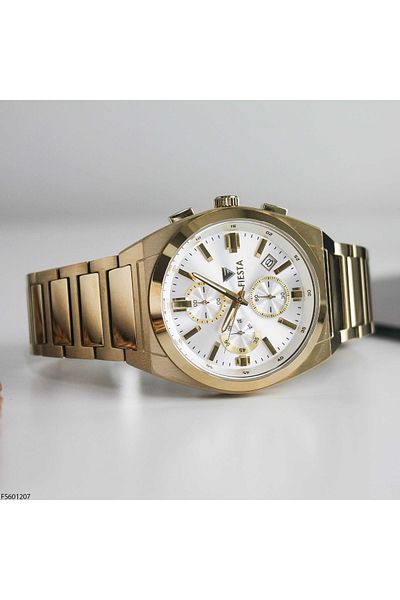 Fiesta Fs601207 Men's Wrist Watch with Steel Band