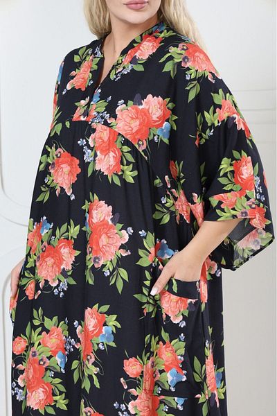 mervemoda Women's large King size woven dress