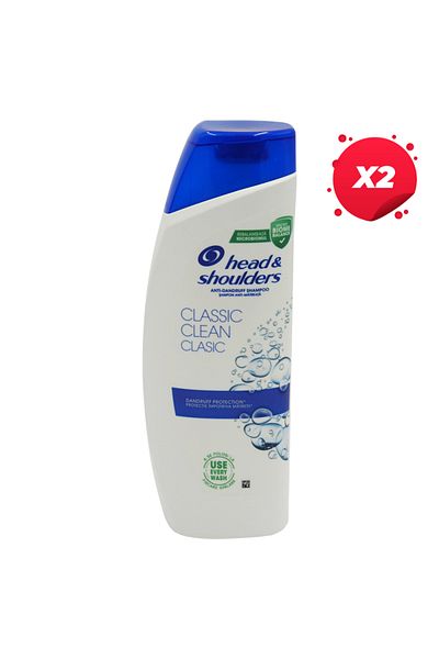 Head & Shoulders Regular X2 - HEAD & SHOLDERS SAMPON 500MLCLASSIC CLEAN