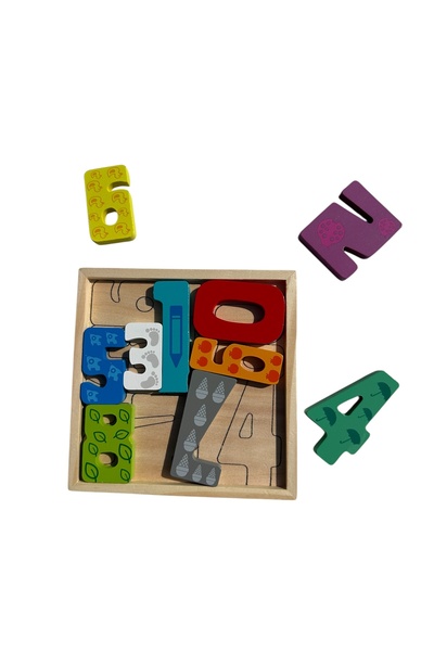 Store Moku Toys Ahşap Rakamlar Yapboz