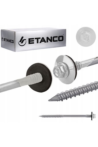 Etanco Wkręty GTRW SP A19 6,4/7,0x140mm RAL 9010