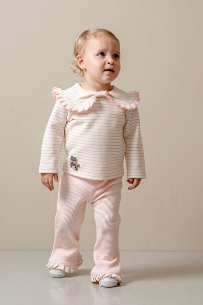 JNF kids Baby Girl & Child Baby Collar Double Casual Set