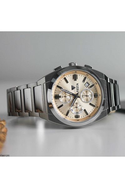 Fiesta Fs601205 Men's Wrist Watch with Steel Band
