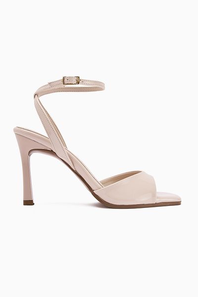 Limoya Nova Ten Patent Leather Ankle Buckle Thin Heeled Women's Shoes