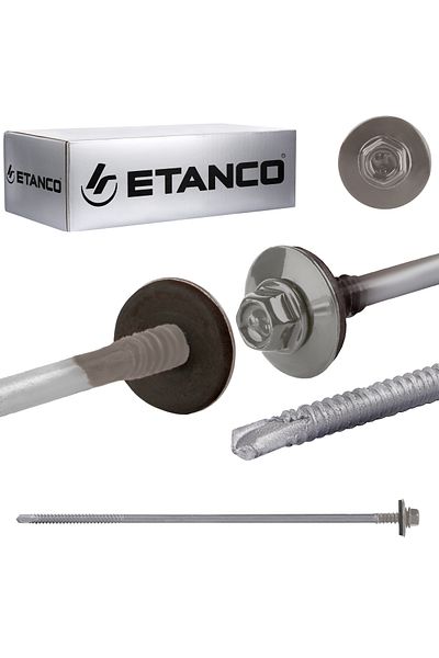 Etanco Wkręty GTR6 SP A19 5,5/6,3x230mm RAL 9007