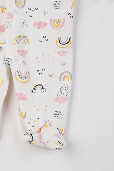 e-çocuk Patterned Mixed Figure Baby Rompers - 1507