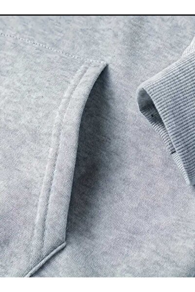 caddekombin XXX Tentacion Φούτερ με κουκούλα με στάμπα, με τσέπες και εσωτερικό μάλλινο επένδυση, γκρι