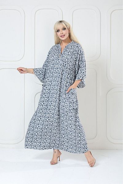 mervemoda Women's large King size woven dress