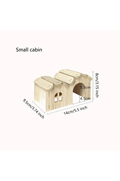Lady Fify Hamster için Ahşap Ev