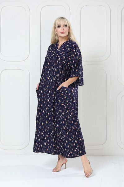 mervemoda Women's large size woven dress