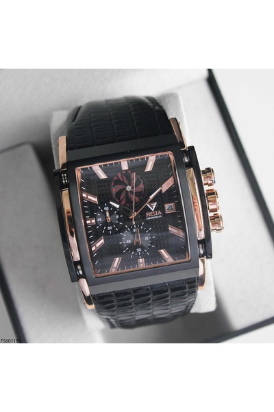 Fiesta ساعة يد رجالية بسوار جلدي FS601195