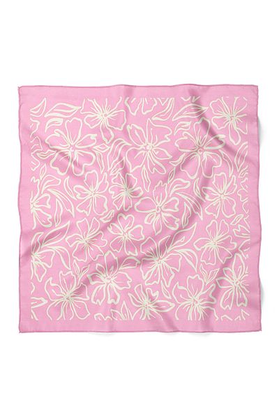 nehir eşarp Flower Pattern Scarf Bandana 50X50 cm