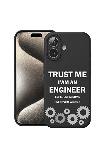 bestcase ® Θήκη σιλικόνης Premium για Apple iPhone 16 Plus, Trust me I'm an e...