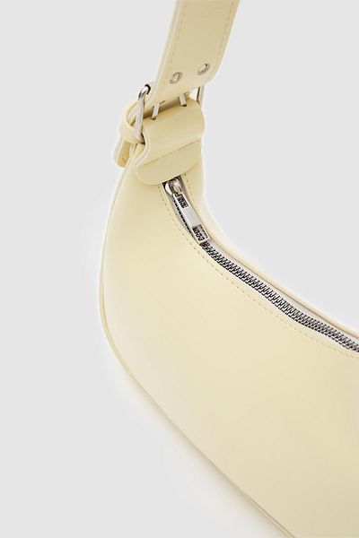 Shule Bags Muse Oval Baguette Bag Yellow