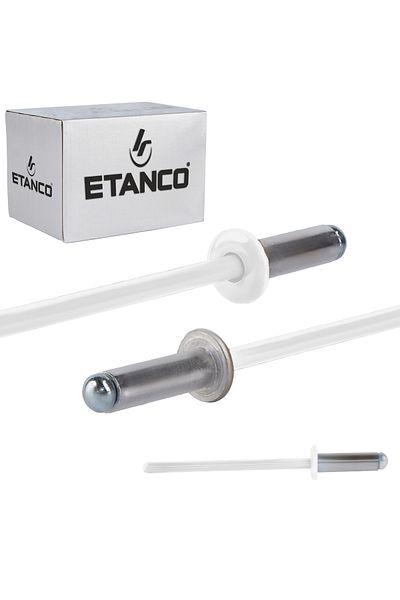 Etanco Nity otwarte aluminiowe 4x12mm RAL 9010