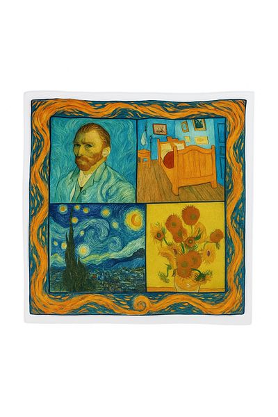 AGAPI Scarf Vincent Van Gogh Special Design Bandana Scarf
