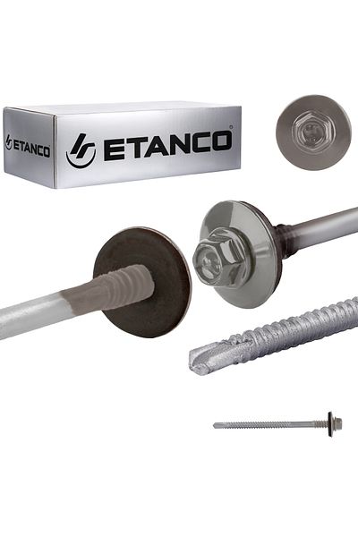 Etanco Wkręty GTR6 SP A19 5,5/6,3x090mm RAL 9007