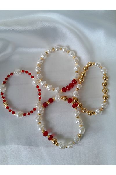 Minnoş Dükkan Pearl Multiple Bracelet