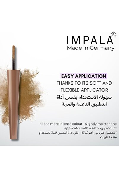 IMPALA Eyebrow Powder NO:03 Hazelnut Long Wear with Easy Applicator-1g