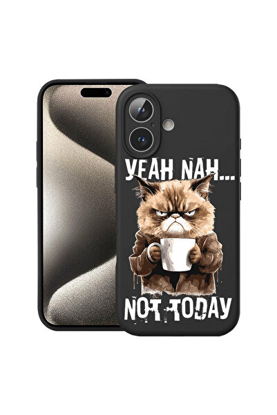 bestcase ® Премиум силиконов калъф за Apple iPhone 16 Plus, Не днес, 1828634 ...