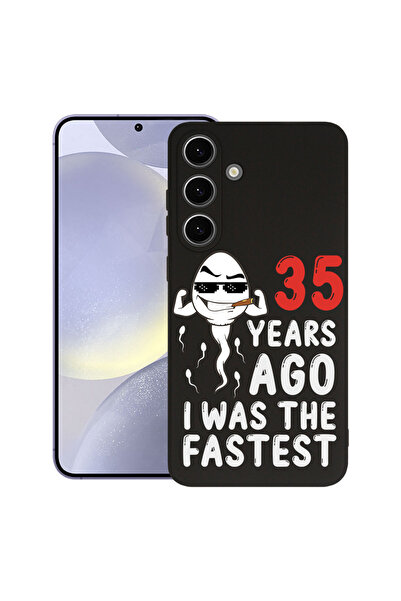 bestcase Husă premium din silicon pentru Samsung Galaxy S25, acum 35 de ani, ...
