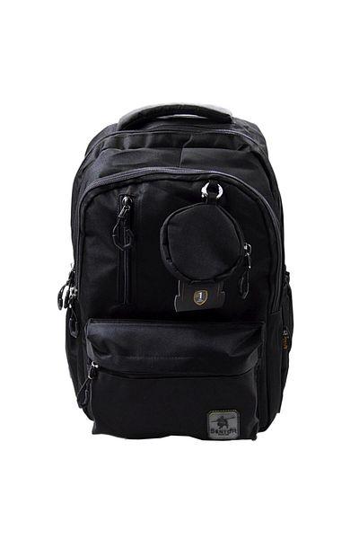 Sentor 4 Compartment School Backpack Black (320271)