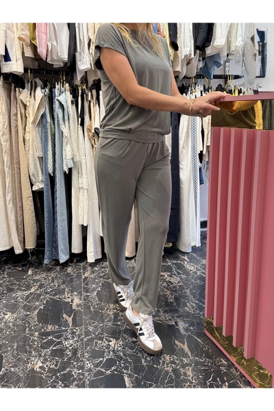 Lefon Haki renk eşofman takımı