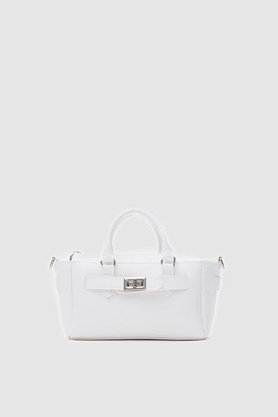 Shule Bags Buch Mini Crossbody Bag White