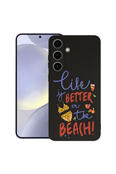 bestcase Husă premium din silicon pentru Samsung Galaxy S25, Plajă, 1938306 P...