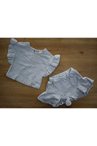 Vita Bella Luxe Baby Linen Shorts Plain Set