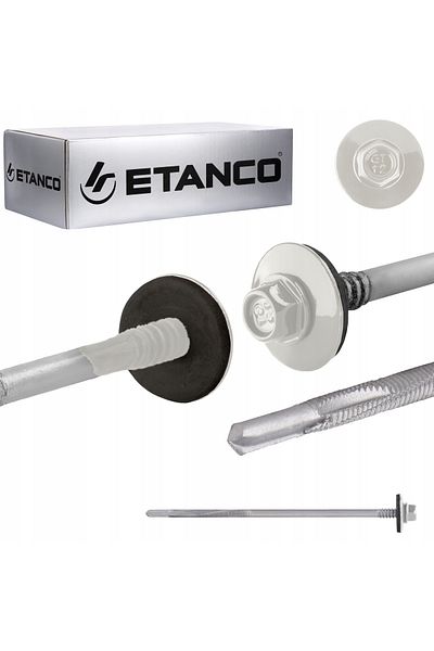 Etanco Wkręty GTR12 SP A19 5,5/6,3x150mm RAL 9010