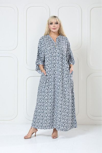 mervemoda Women's large King size woven dress
