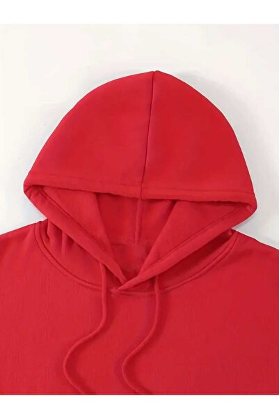 caddekombin Φούτερ με κουκούλα με στάμπα Rep Gothic Font, με μάλλινη επένδυση και τσέπες