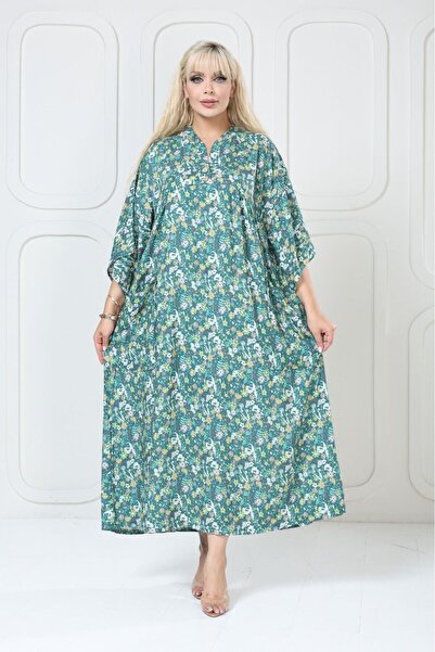 mervemoda Women's large size woven dress