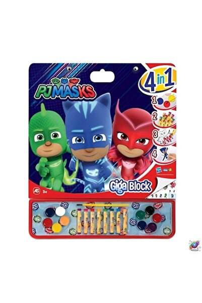 ANGMAD Set de colorat PJ Masks 4 în 1